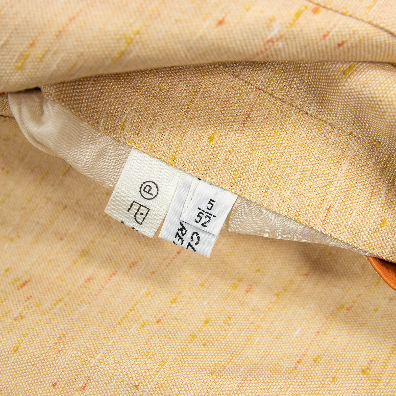 NWT Schiatti & Co. Peach Silk Linen Shantung Leather Trim Blouson Jacket