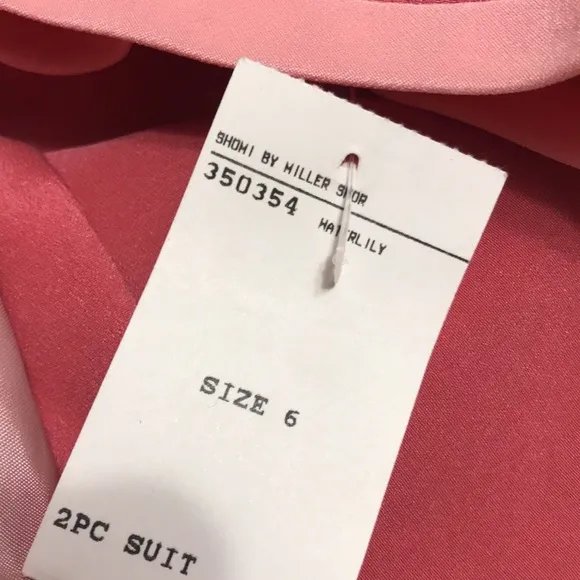 NWT SHOMI 2Pc Silk Dress Suit Sz 6