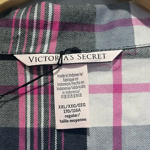 NWT Victoria’s Secret plaid 2-piece pajama set