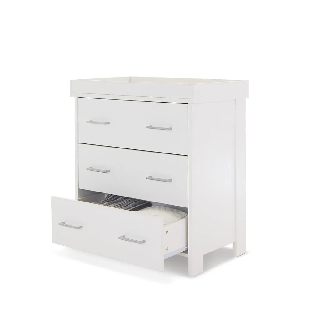 OBABY Nika 2 Piece Room Set & Underdrawer - White Wash