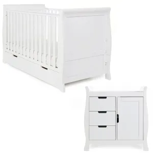 OBABY Stamford Classic 2 Piece Room Set - White