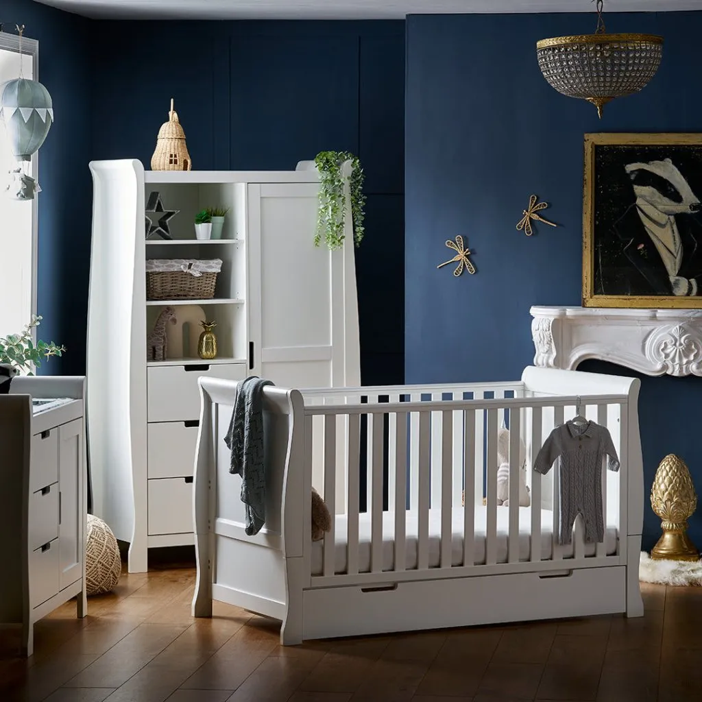 OBABY Stamford Classic 3 Piece Room Set - White