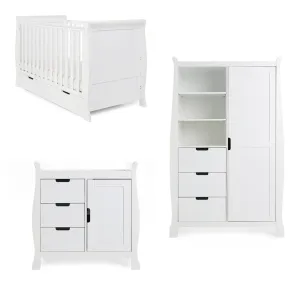 OBABY Stamford Classic 3 Piece Room Set - White