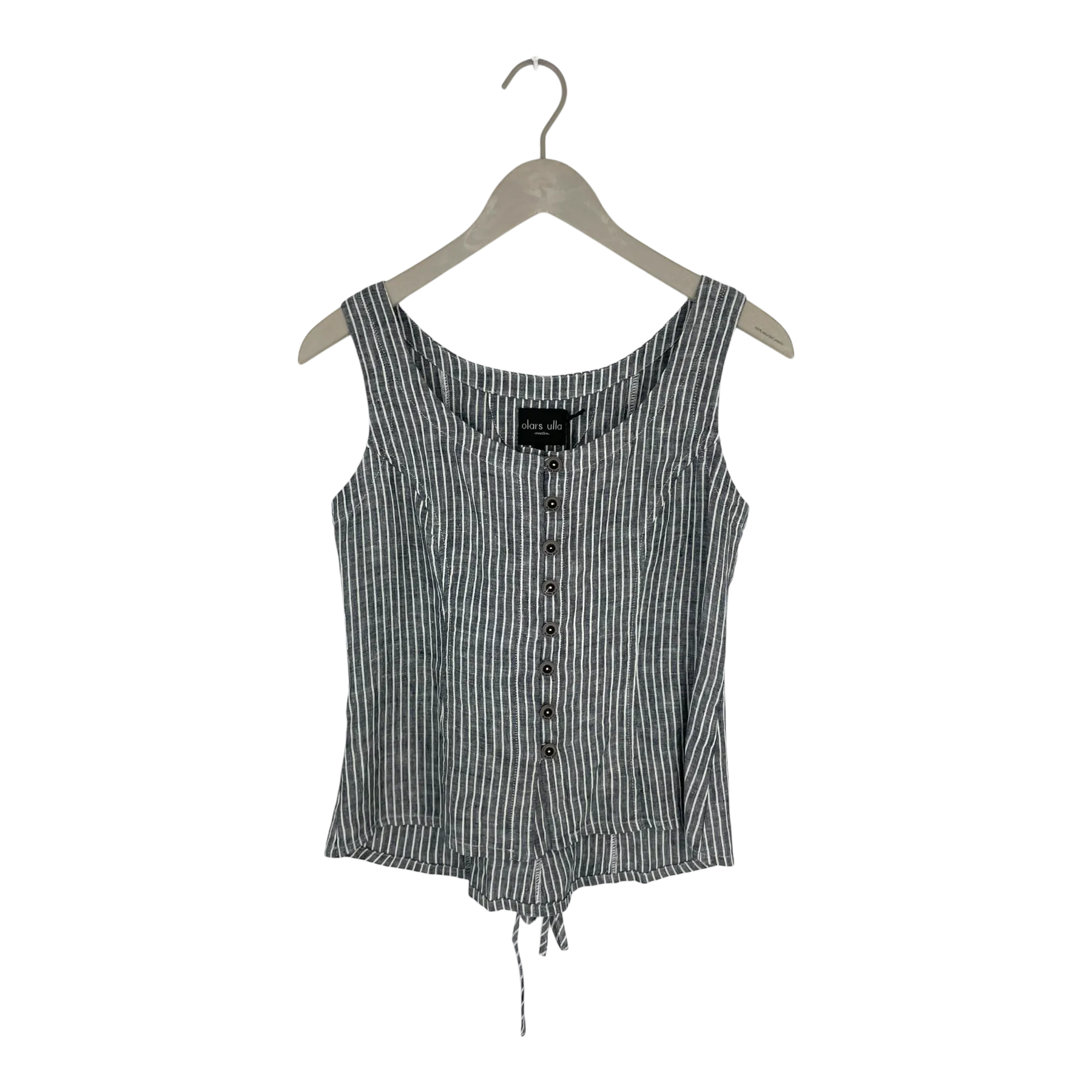 Olars Ulla loppan linen top, stripes | woman S