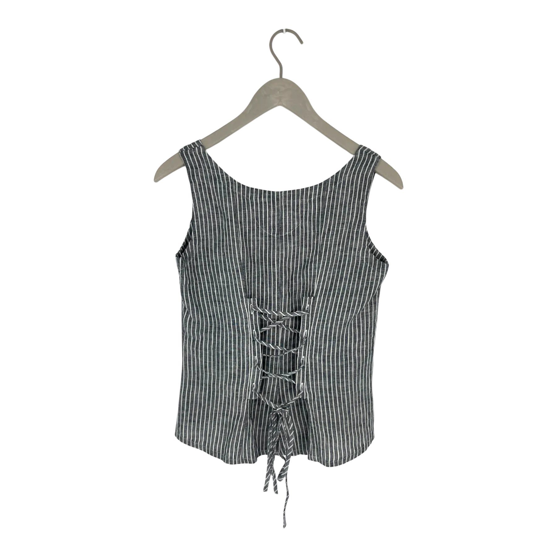 Olars Ulla loppan linen top, stripes | woman S