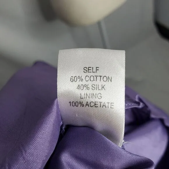 OLEG CASSINI cocktail dress strappy silk blend watercolor 6