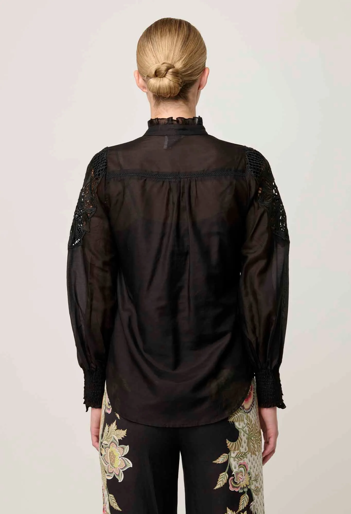 Once Was - Sevilla Cotton Silk Shirt - Onyx