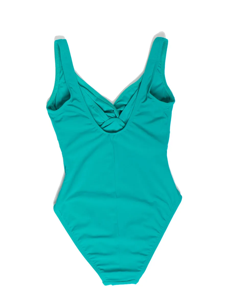 One Piece Underwire Knot Twist In Sea