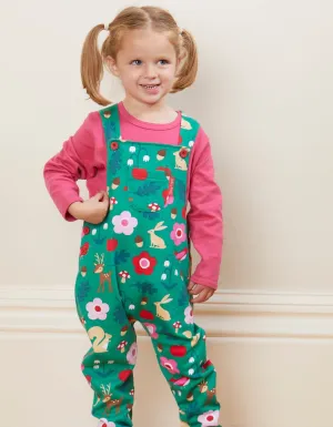 Organic Forest Adventure Print Dungarees