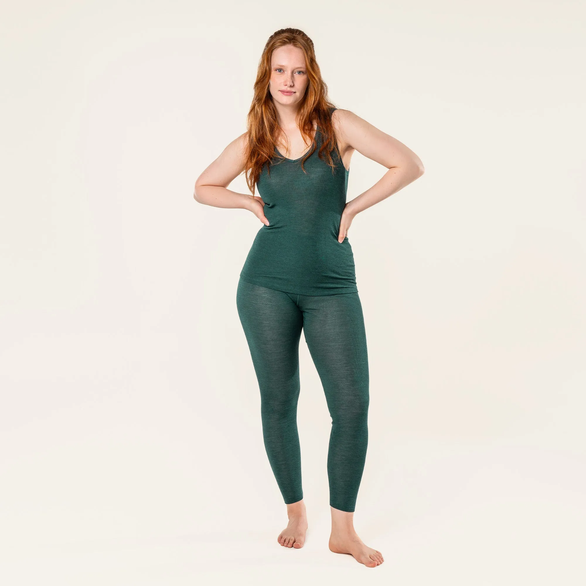 Organic Wool & Silk Vest: Womens