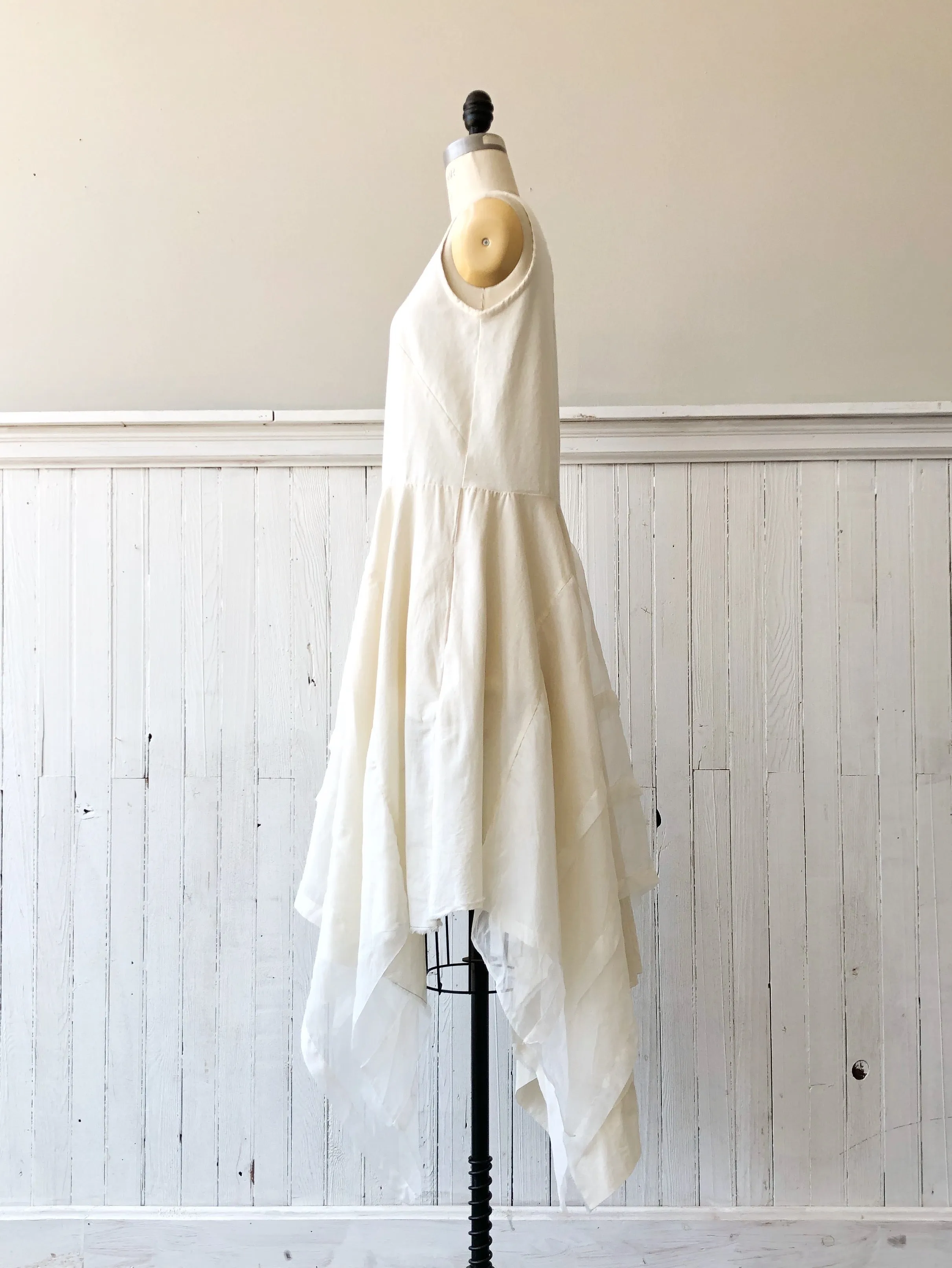 organza and jersey tank dress