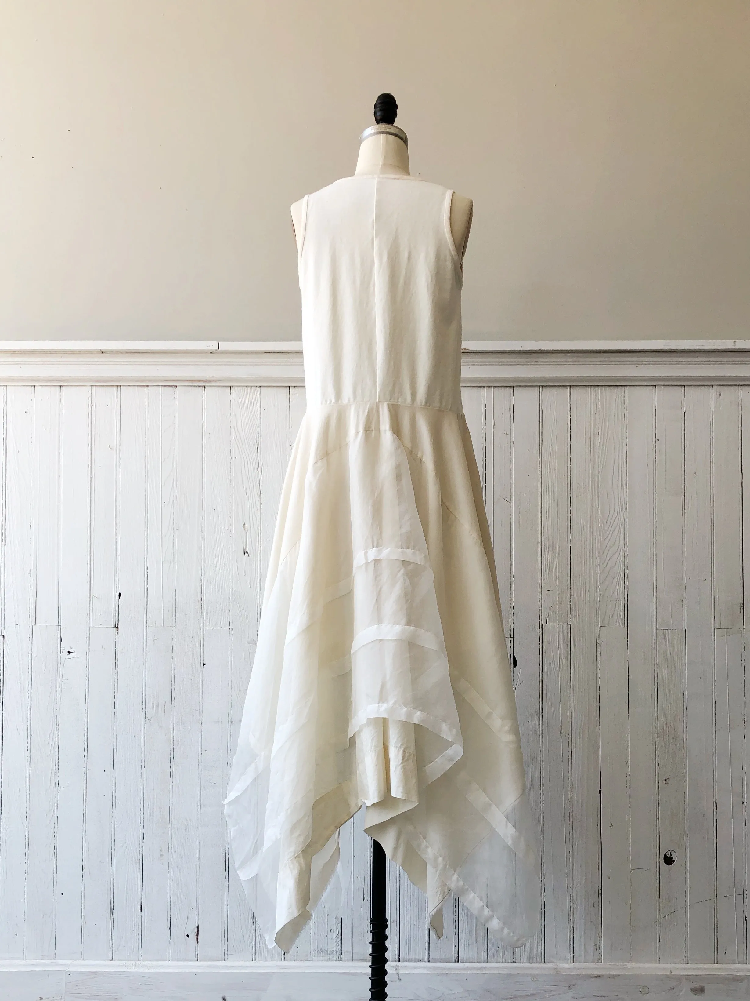 organza and jersey tank dress