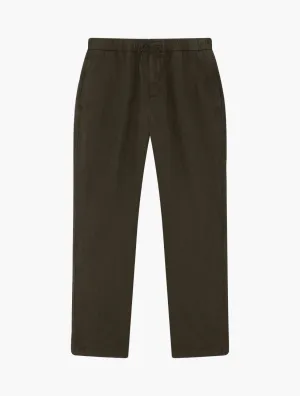 OSCAR HERRINGBONE LINEN TROUSERS