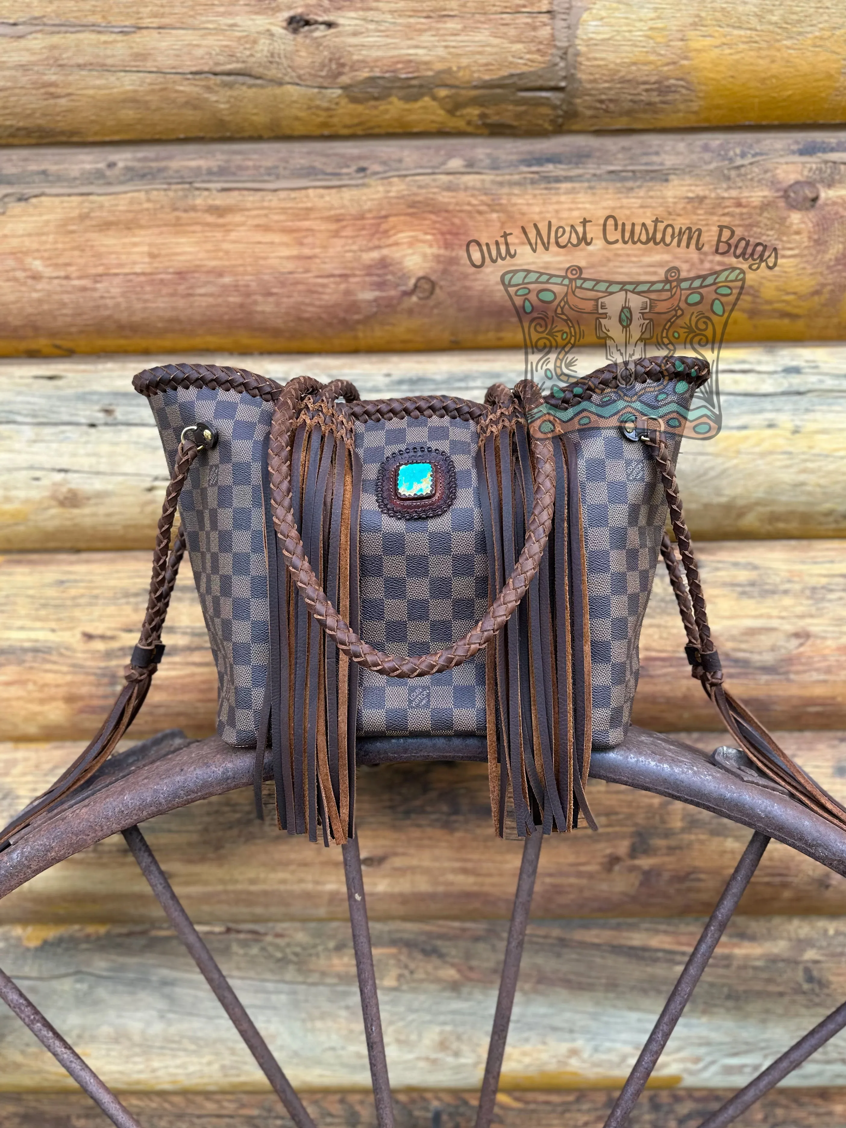 Out West Neverfull MM Damier Ebene Revamp