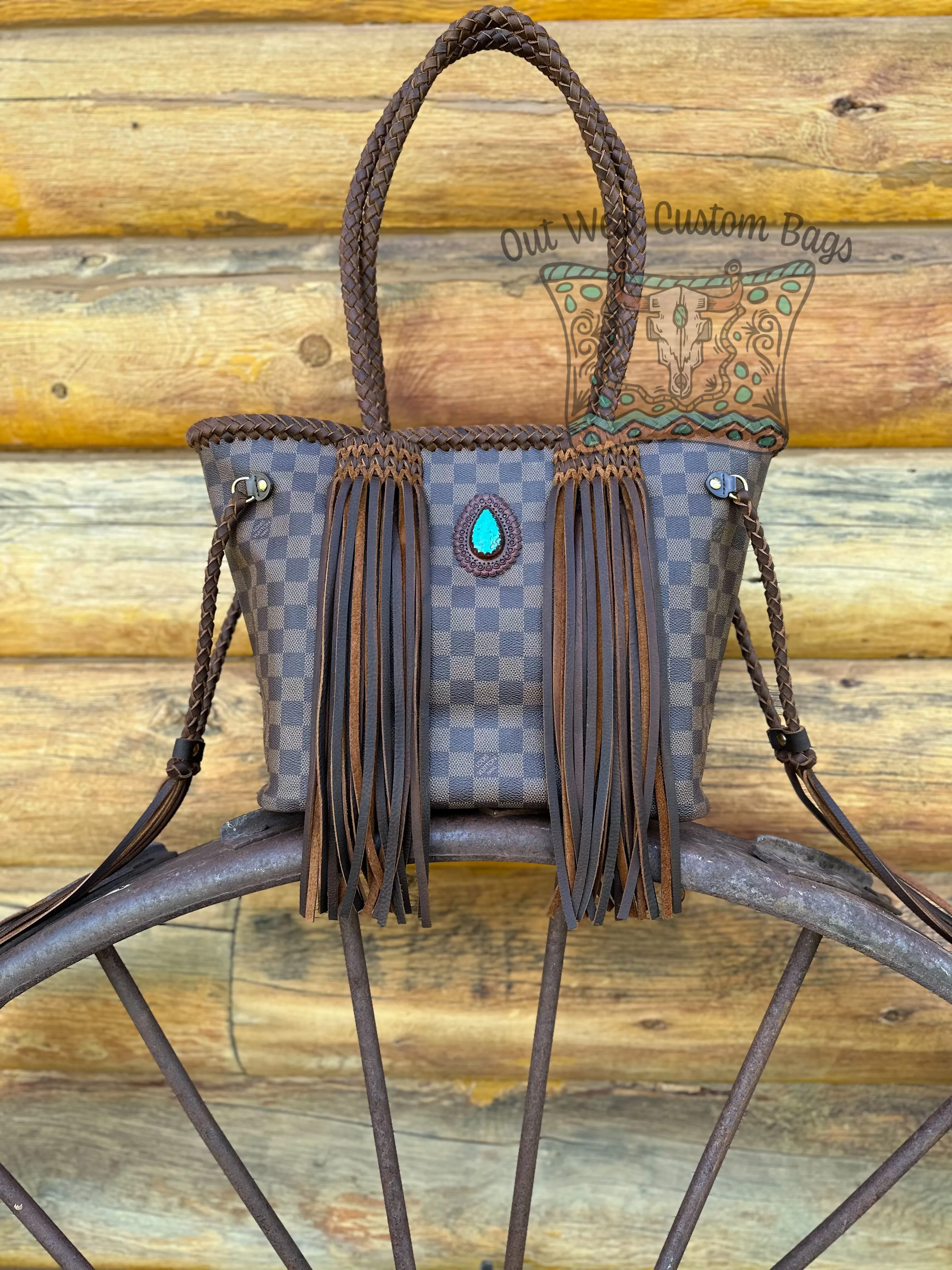 Out West Neverfull MM Damier Ebene Revamp