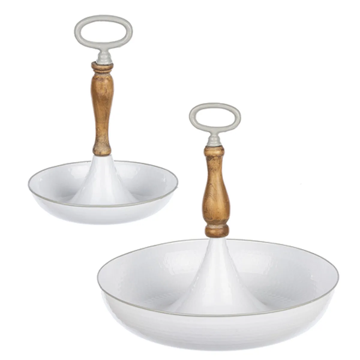 Oversize Enamel Round Tray