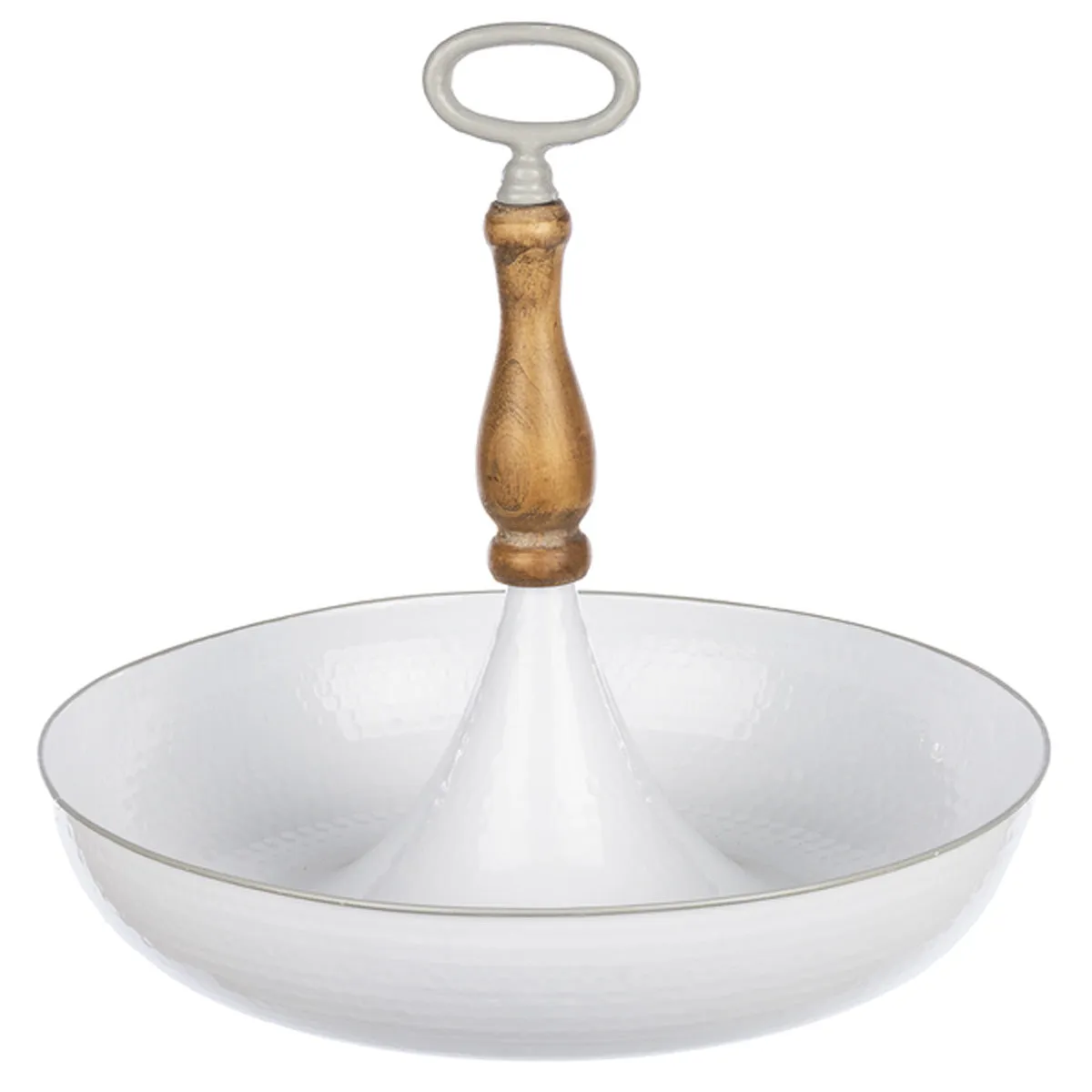 Oversize Enamel Round Tray