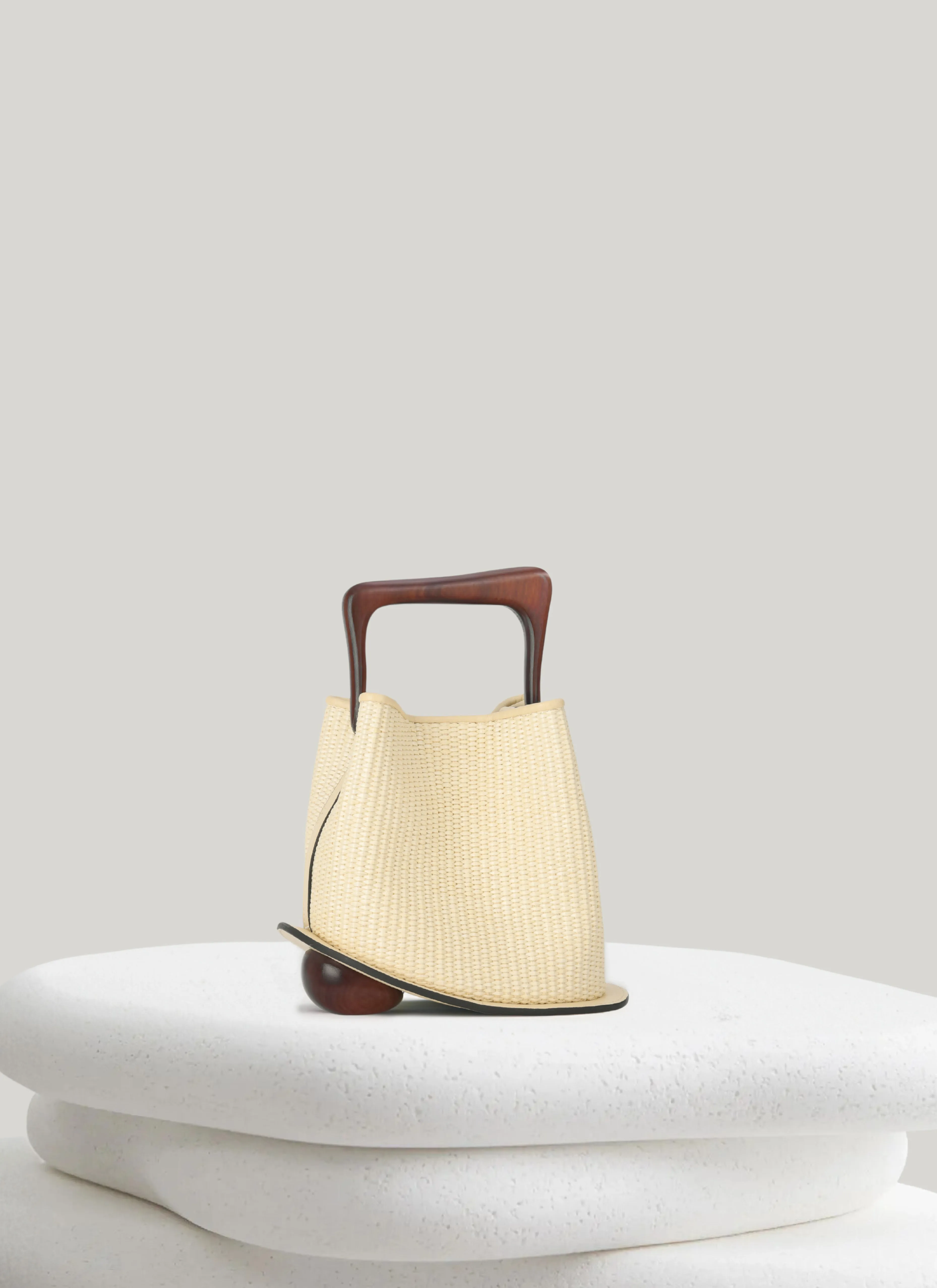 Ozzy Raffia Bag - Light