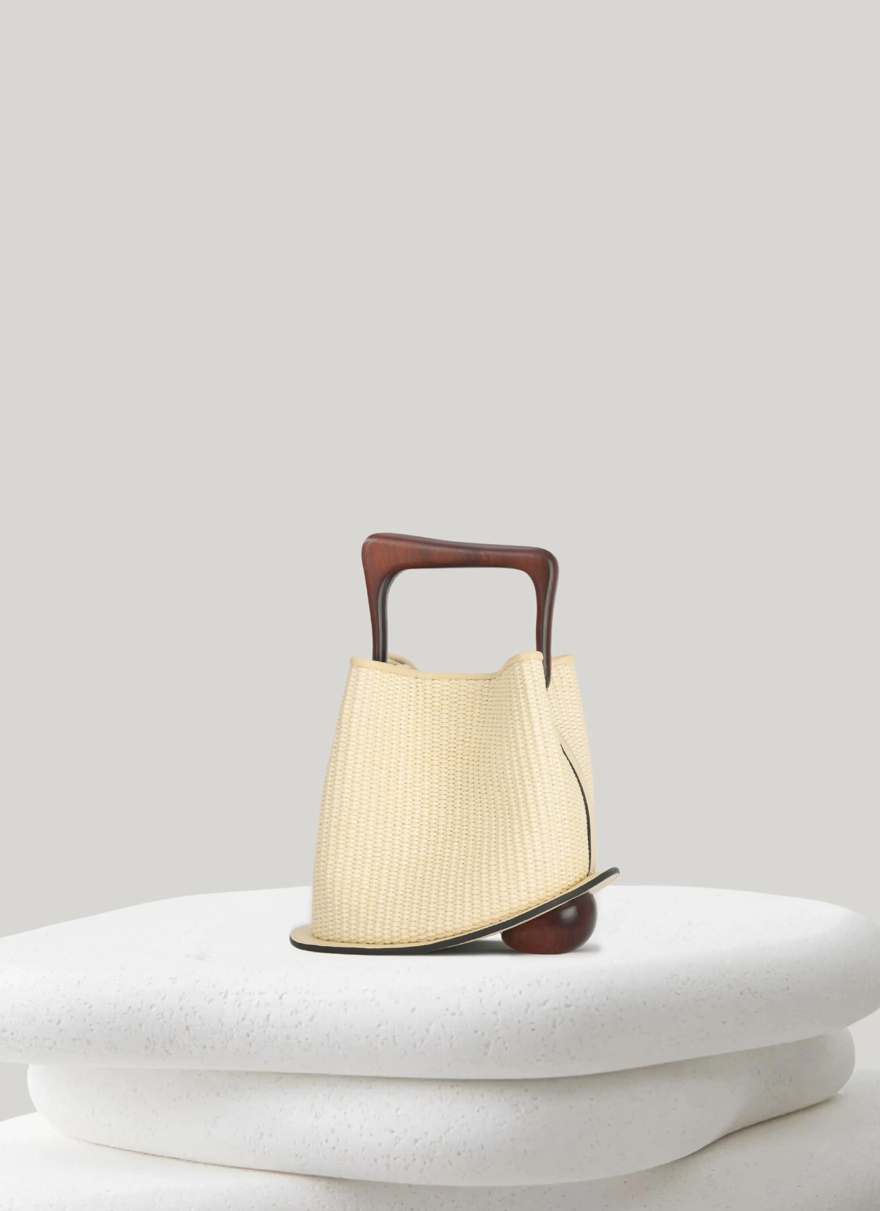 Ozzy Raffia Bag - Light