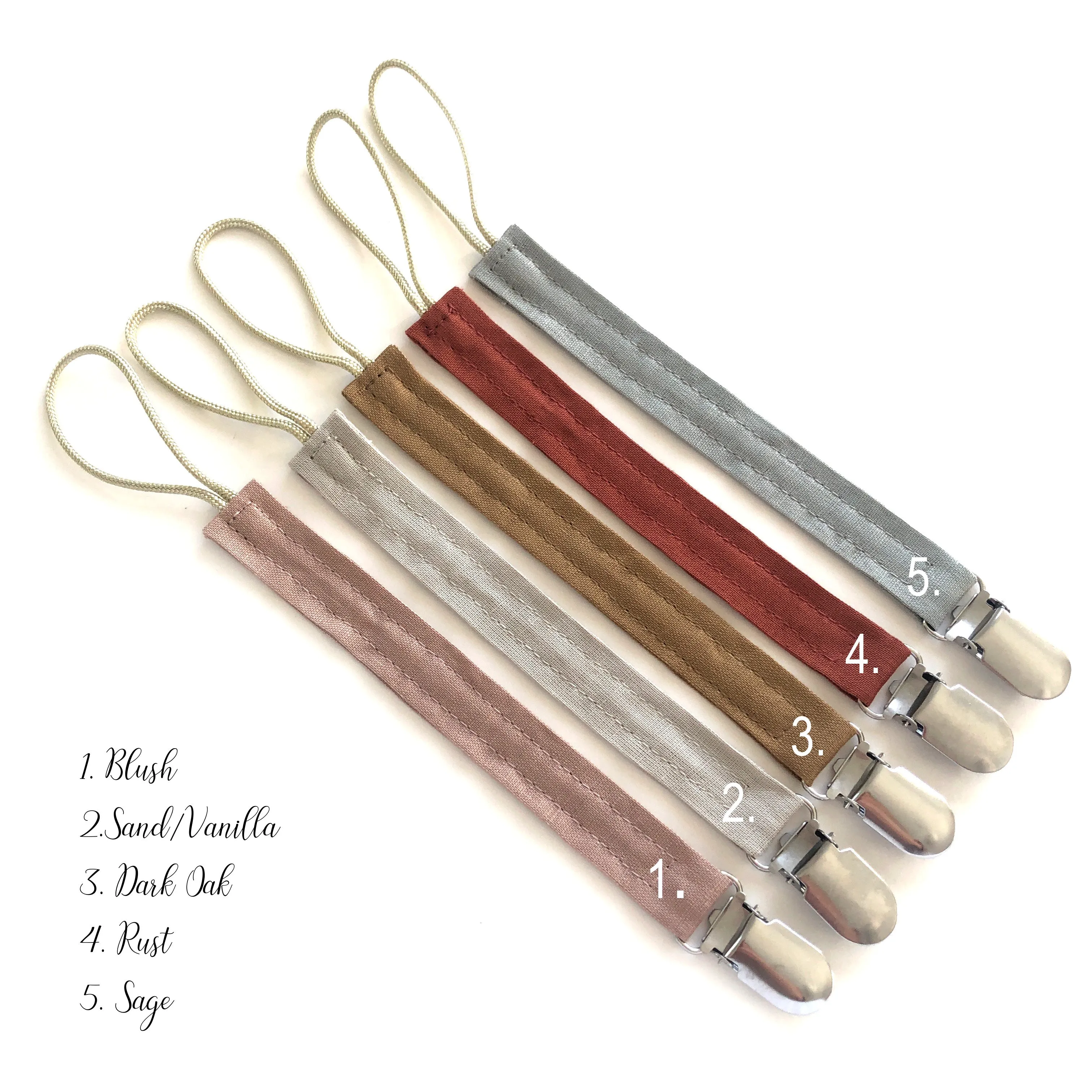 Pacifier Clip | Cotton Linen
