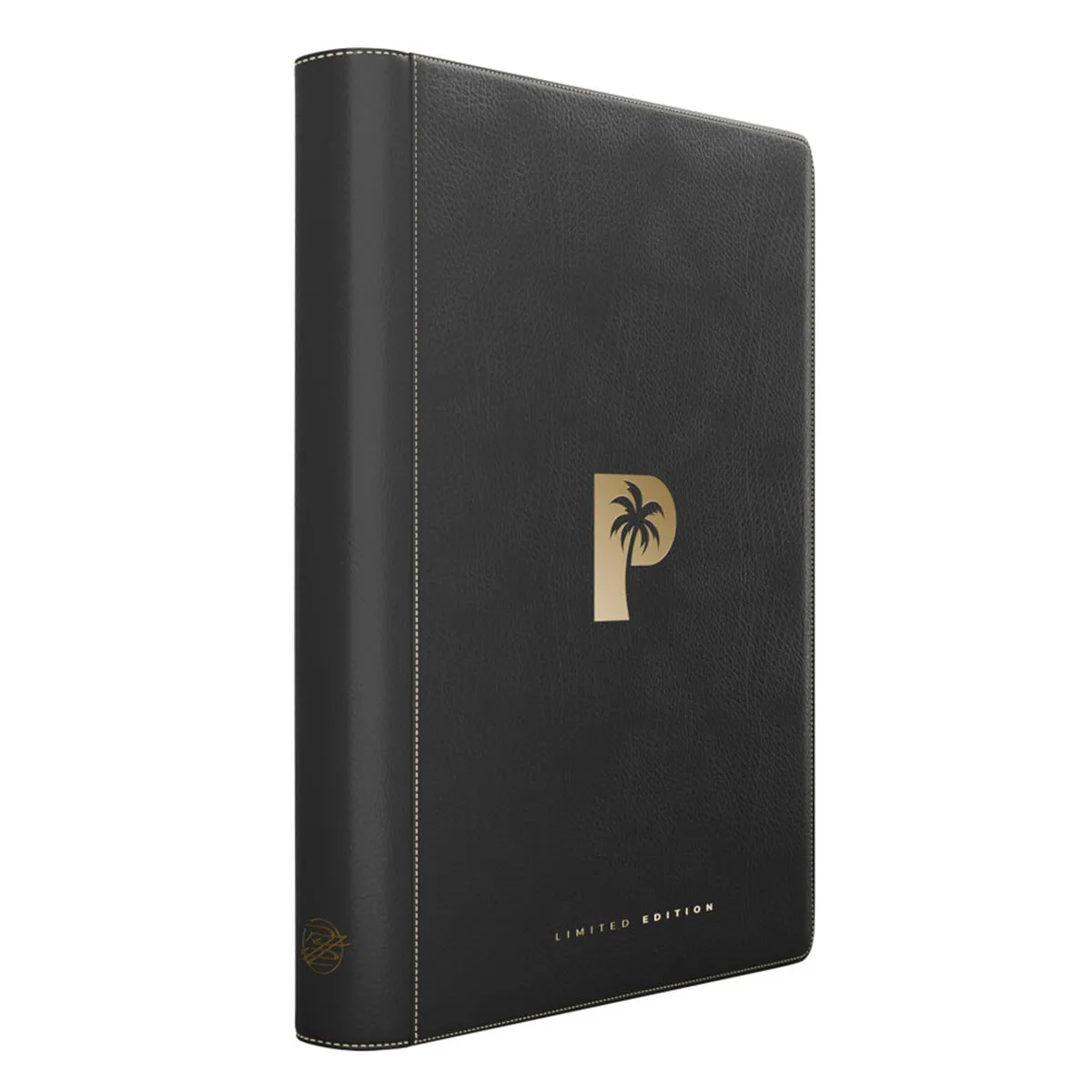 Palms Off 16 Pocket MEGA Capacity Zip Binder Limited Edition - Black/Gold
