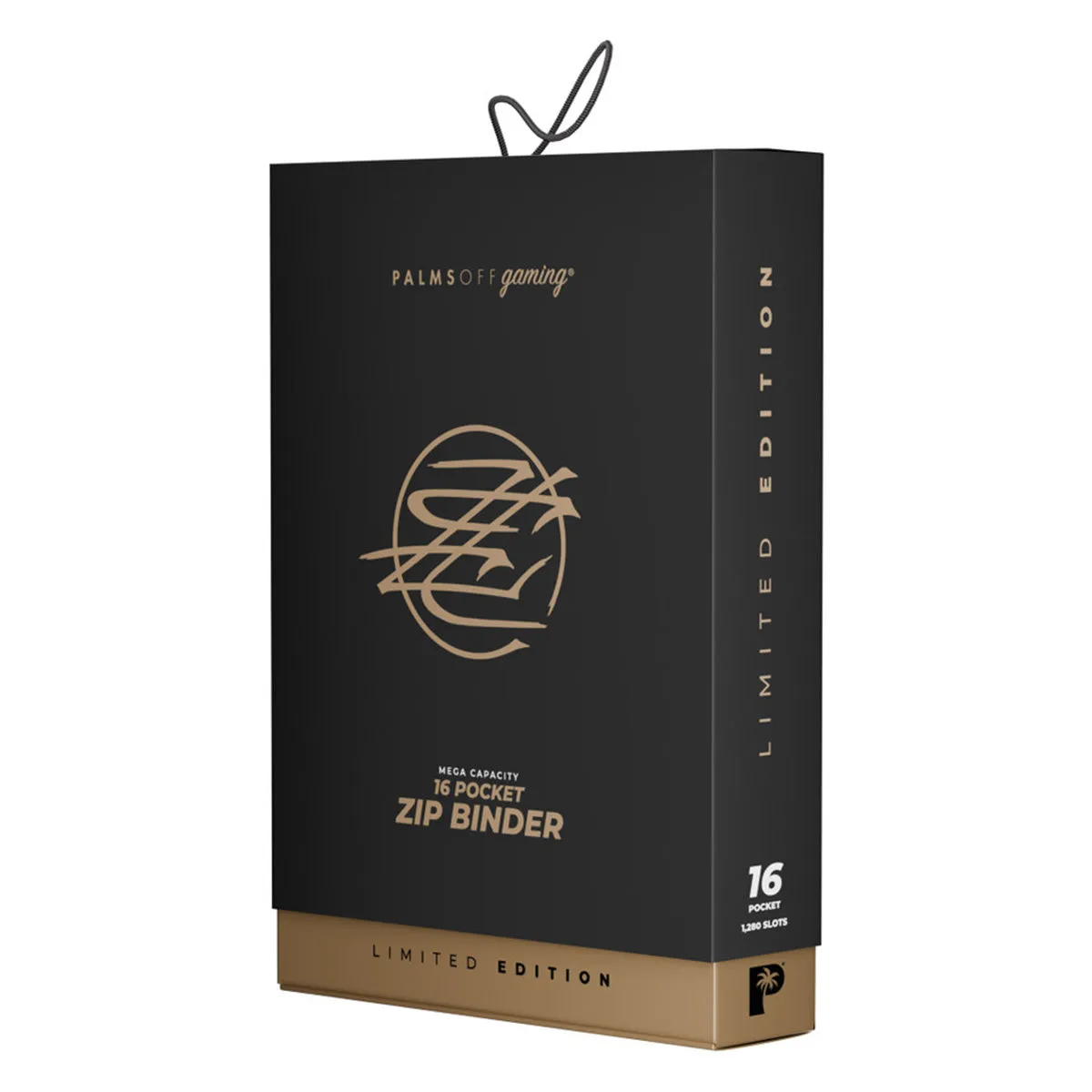 Palms Off 16 Pocket MEGA Capacity Zip Binder Limited Edition - Black/Gold