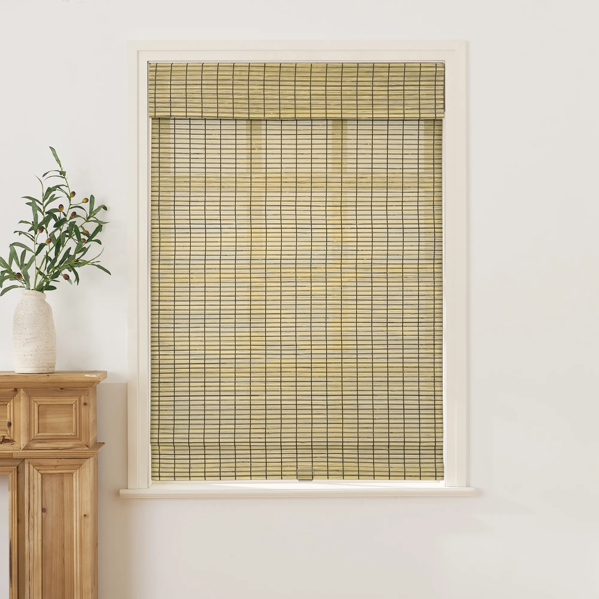 Panda Woven Bamboo Blinds & Shade|Natural Yellow