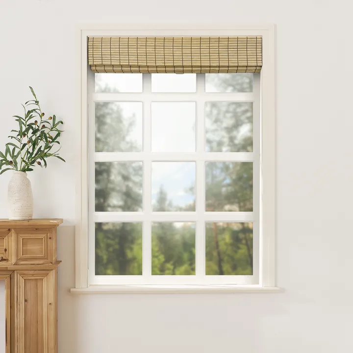 Panda Woven Bamboo Blinds & Shade|Natural Yellow
