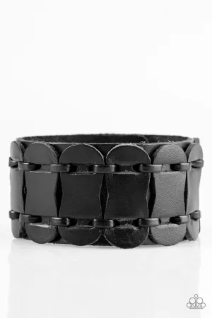 Paparazzi - Traffic Control - Black Urban Bracelet
