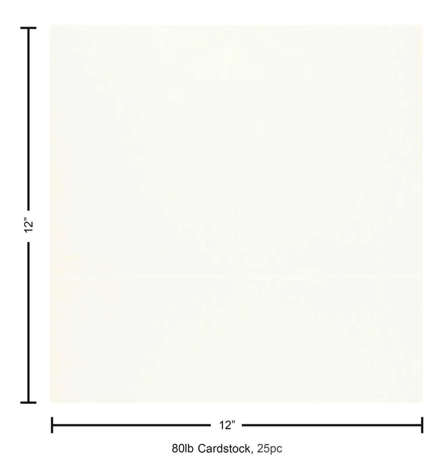 Paper Accents 12x12 80lb Bright White Linen Cardstock {B617}