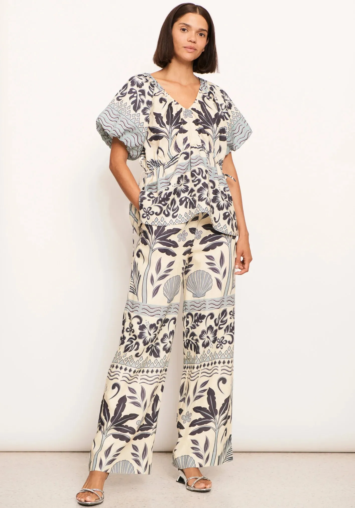 Paradise Tie Top - Palm