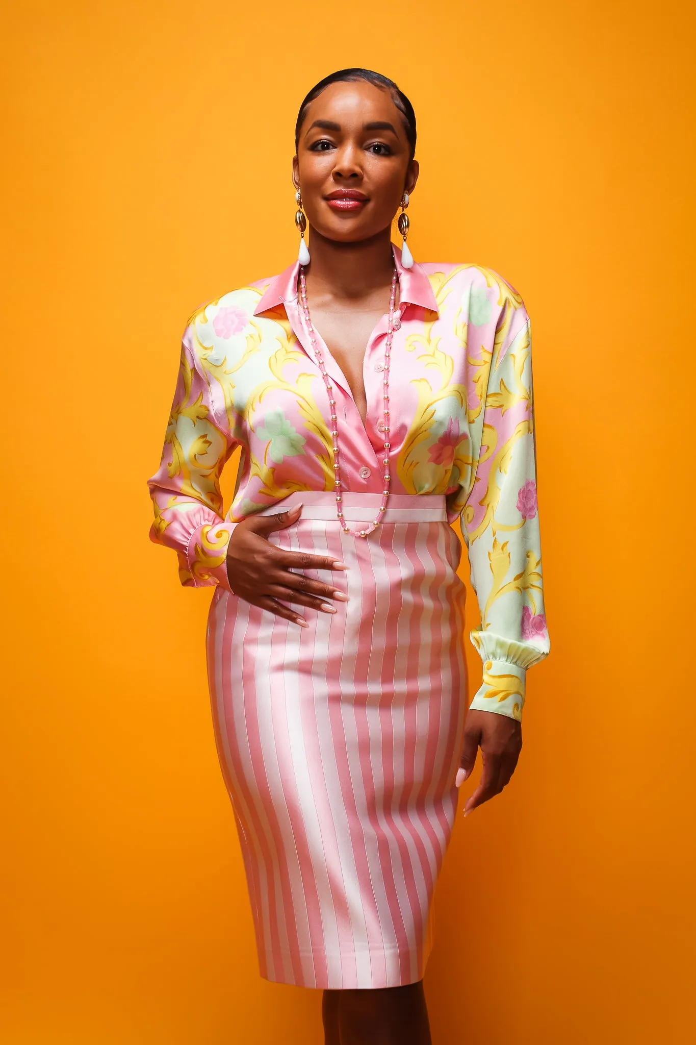 Pastel Baroque Blossom Shirt