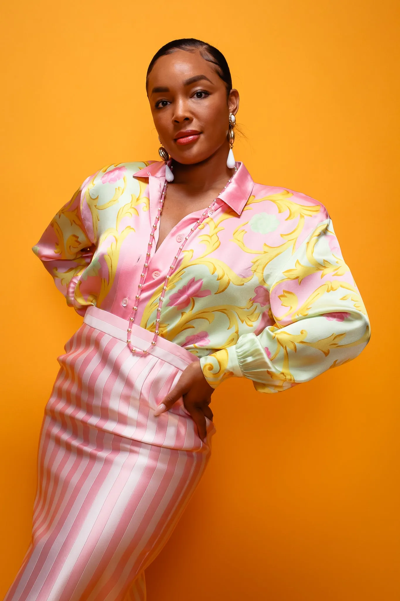 Pastel Baroque Blossom Shirt