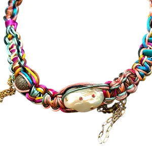 PASTEL DIAMOND RAINBOW ROCKER CHOKER DELUXE