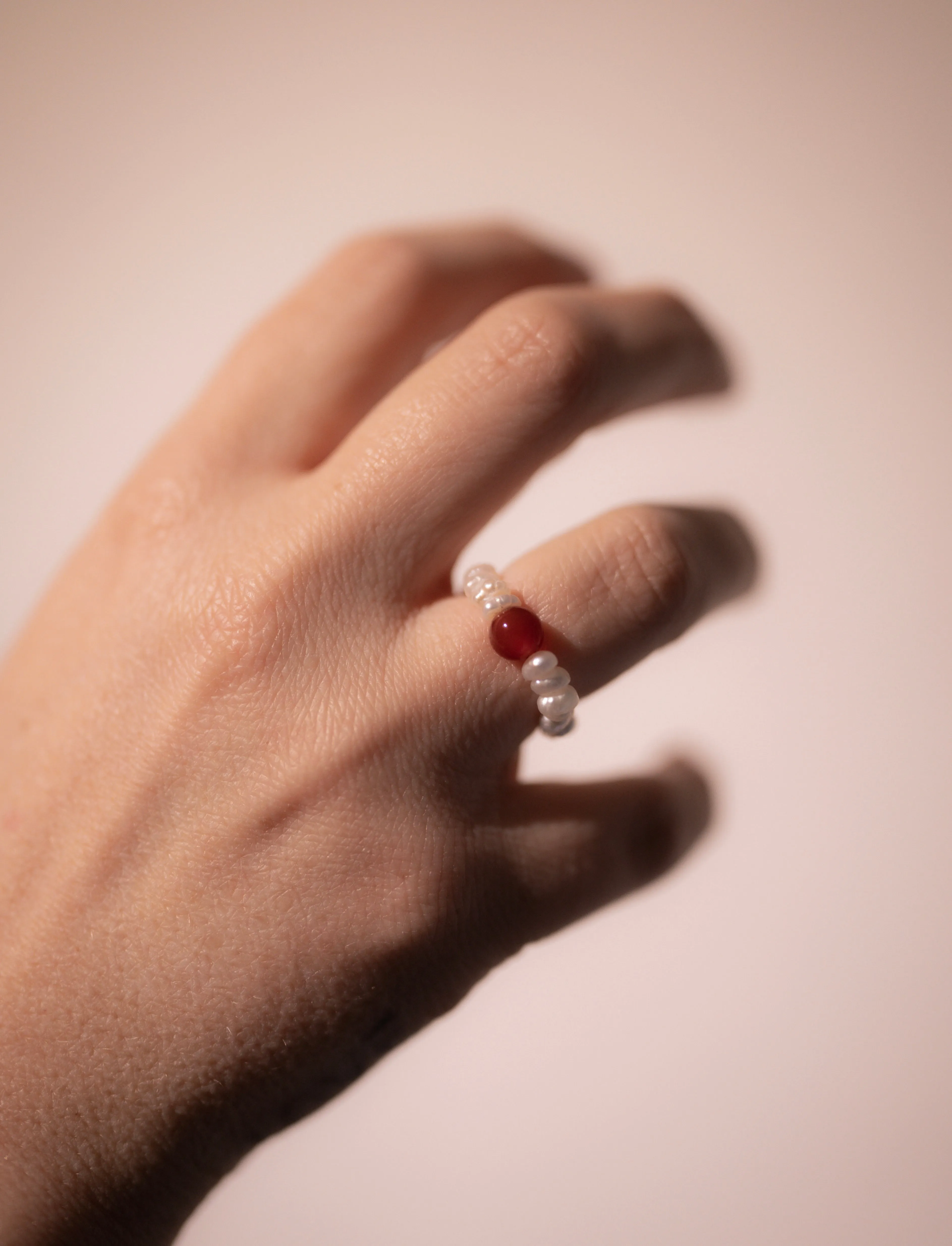 Pearly Carnelian - Ring