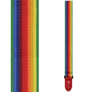 Perris Cotton Guitar Strap ~ Rainbow