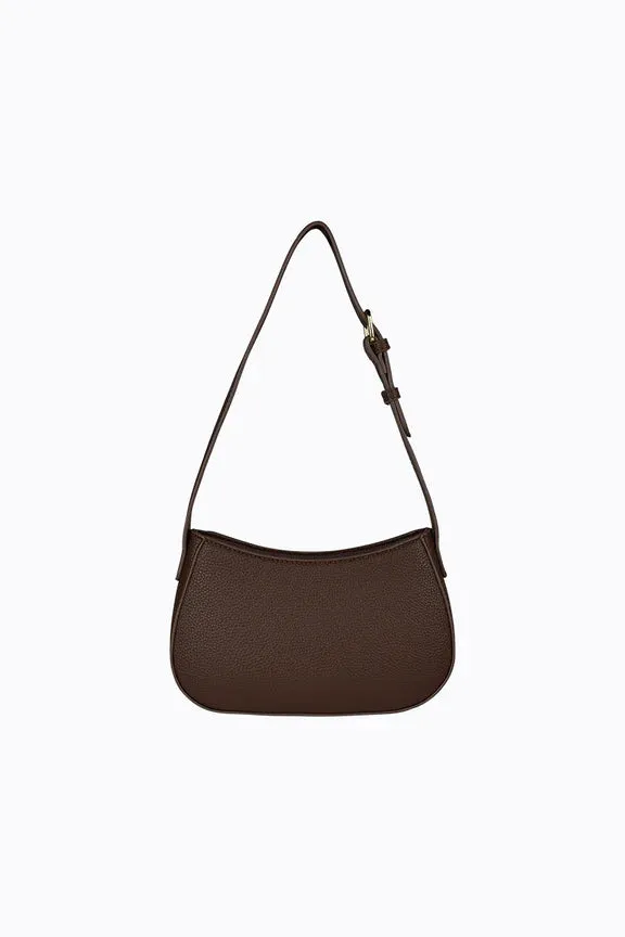 Peta   Jain Mood Shoulder Bag - Chocolate Pebble/Gold