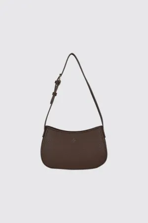 Peta   Jain Mood Shoulder Bag - Chocolate Pebble/Gold