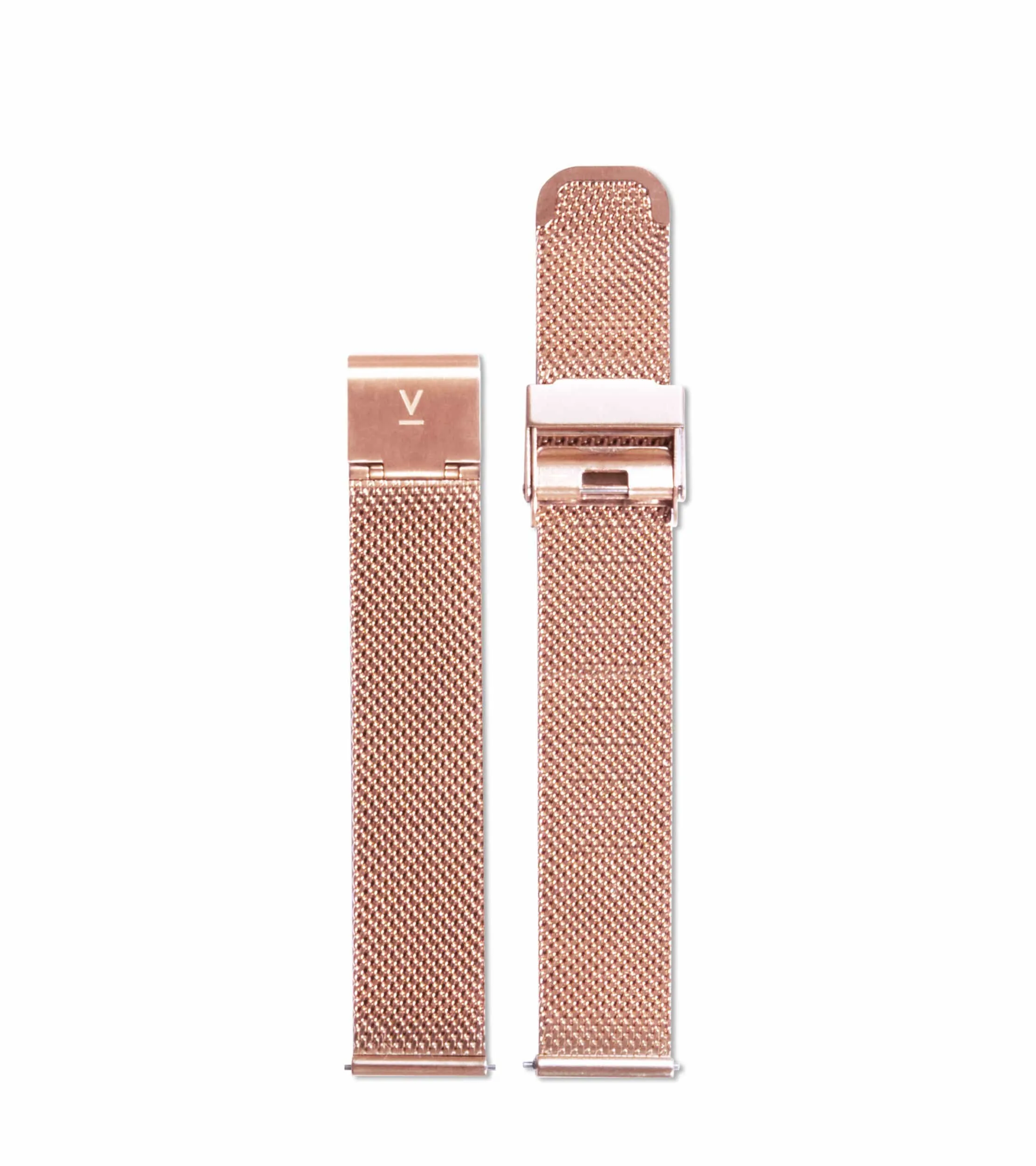 Petite Watch with Rose Gold & White Dial Gift Set | Multi Vegan Leather & Mesh Straps