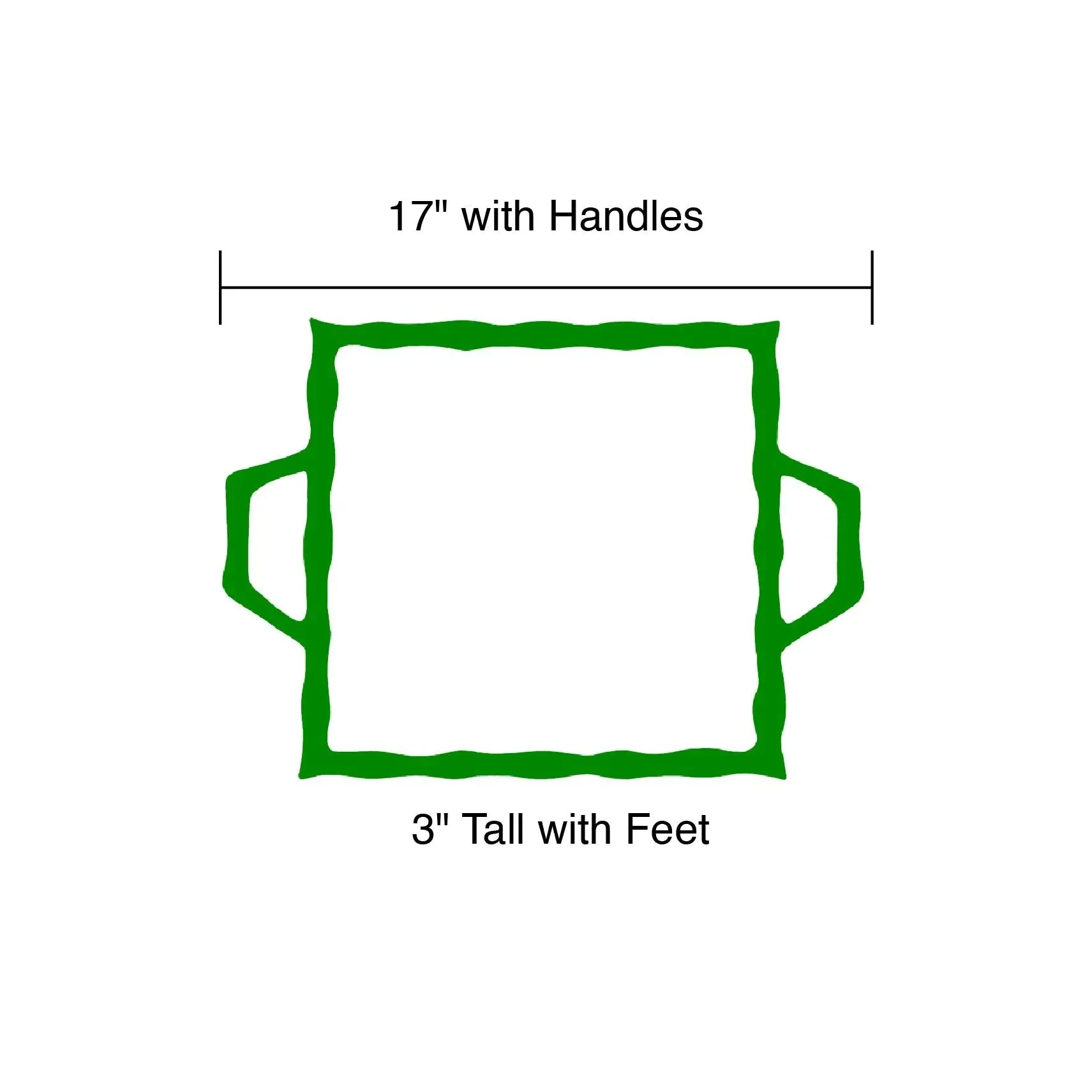 Phoebe Enameled Chang Mai Tray 12 x 12