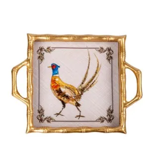 Phoebe Enameled Chang Mai Tray 12 x 12