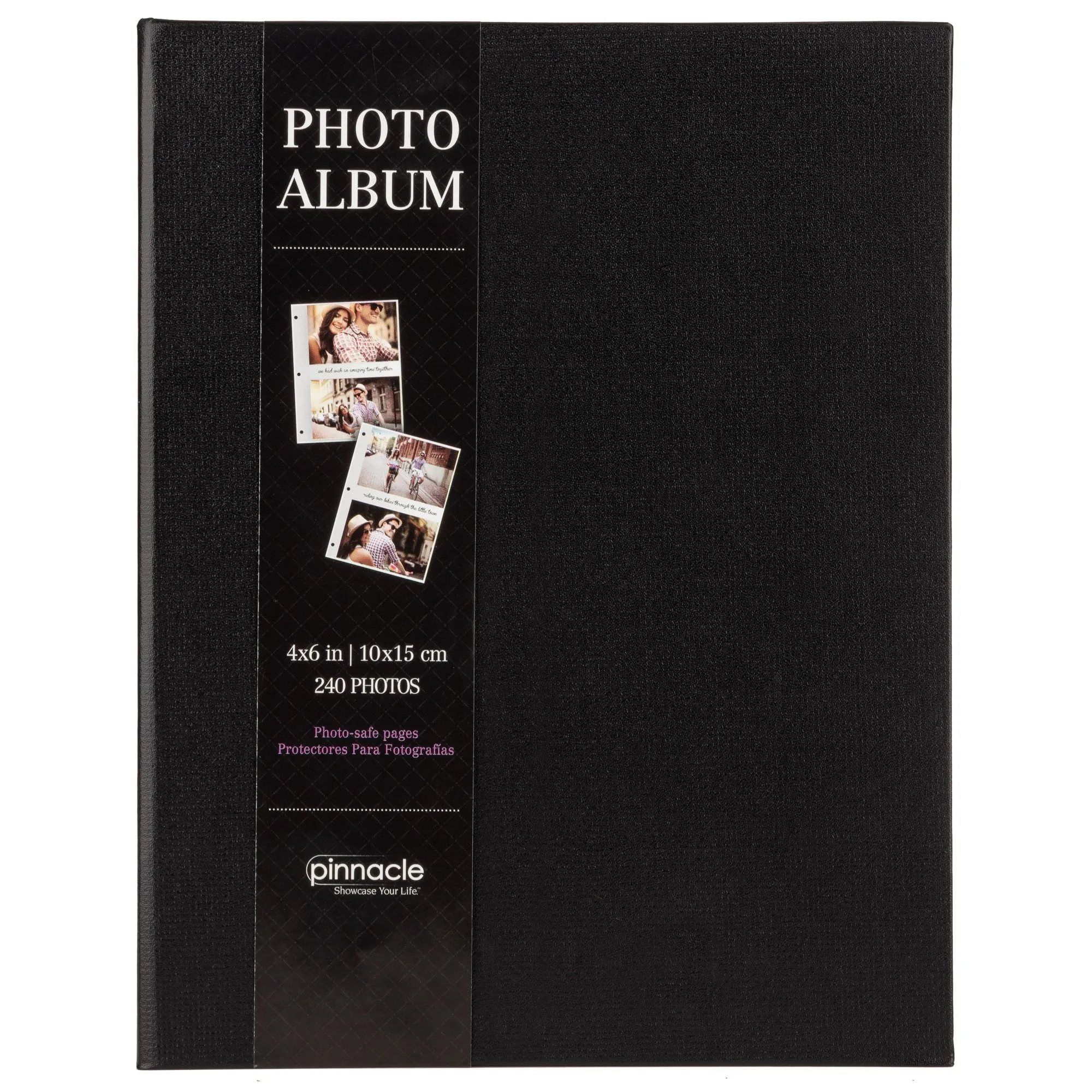 PHOTO ALBUM 8 X 10 Black Linen Ring Bound Photo Album, Holds 240 - 4"X6" Photos