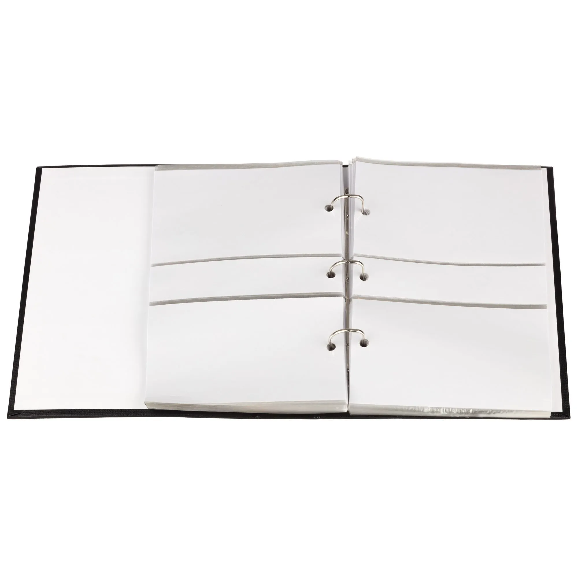 PHOTO ALBUM 8 X 10 Black Linen Ring Bound Photo Album, Holds 240 - 4"X6" Photos