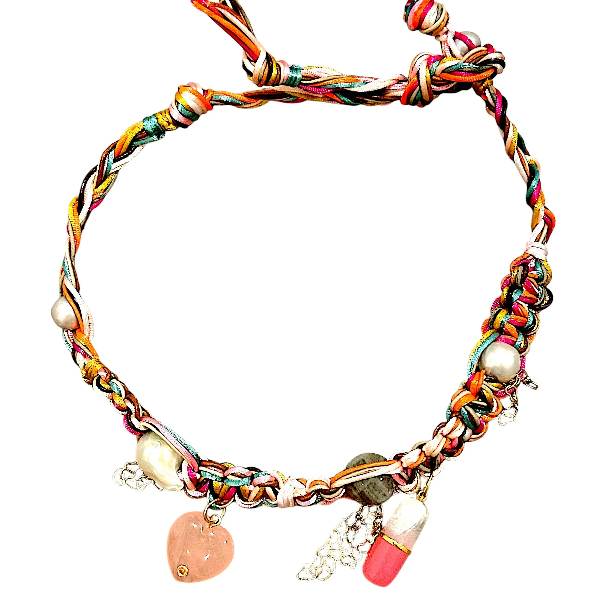 PILL POPPING PINK BARBIE HEART ROCKER CHOKER