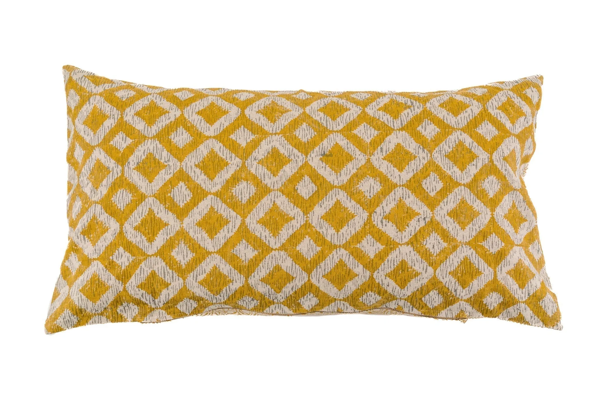 Pillow:   Hand printed linen - P432