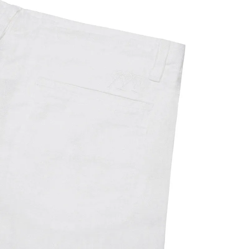 PINK HOUSE MUSTIQUE 100% Linen Casual Shorts  in White