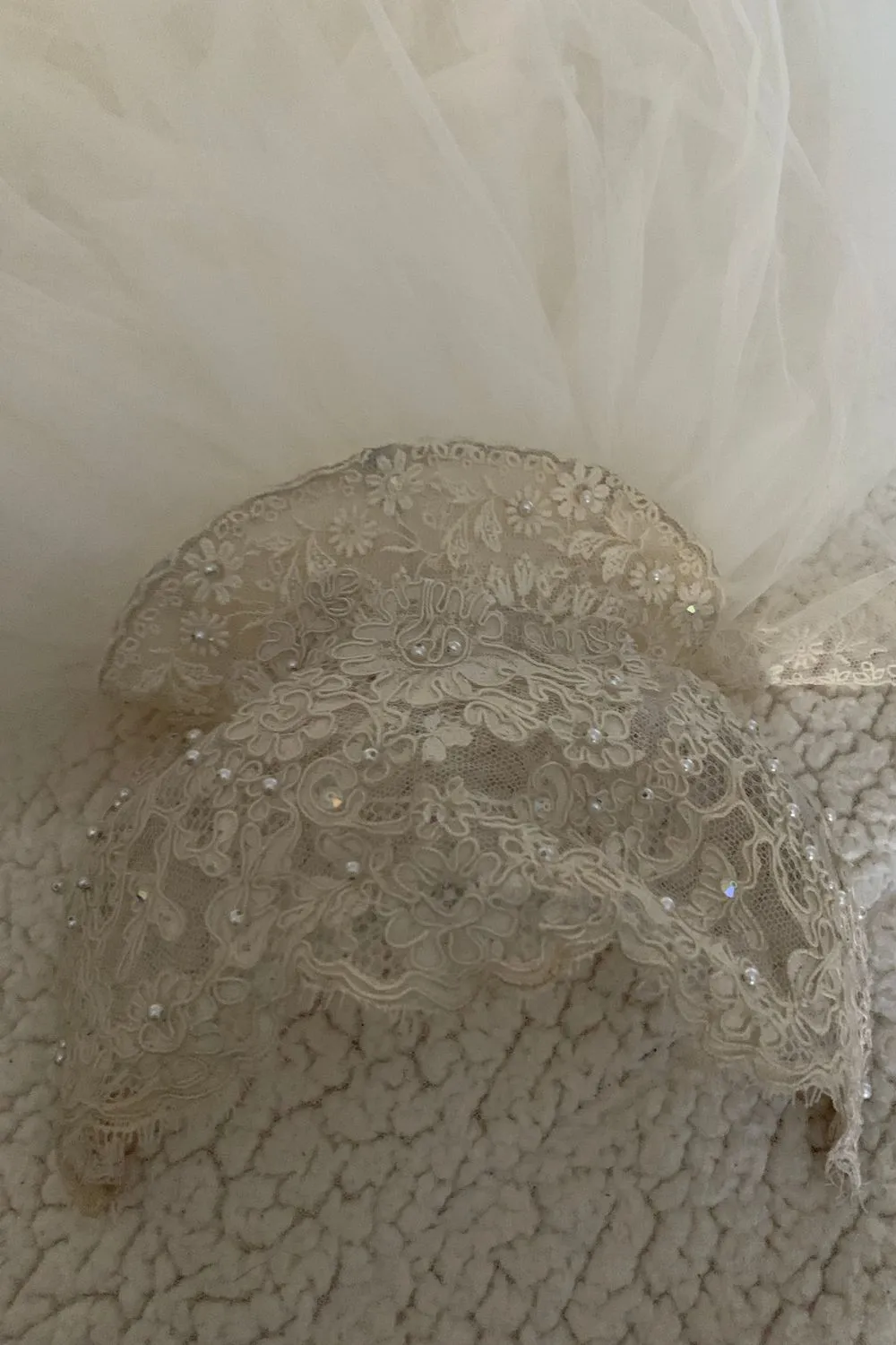 Plain with lace a frame bodice