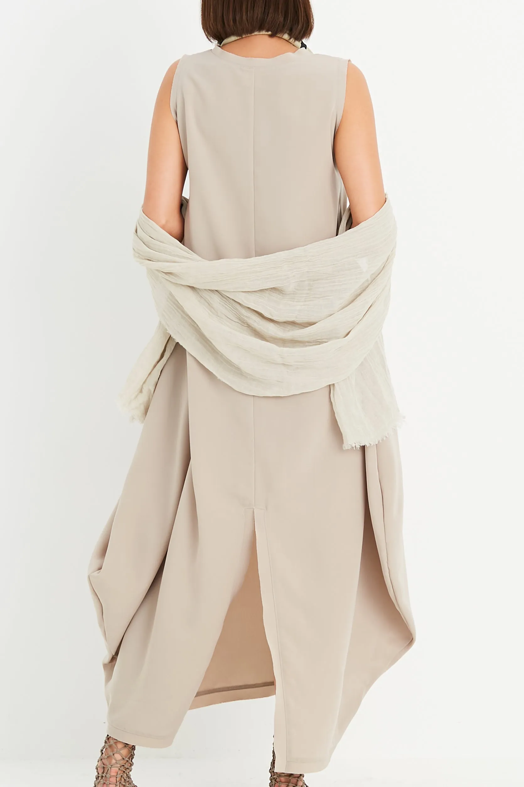 Planet - Peachskin Parachute Dress - Fawn