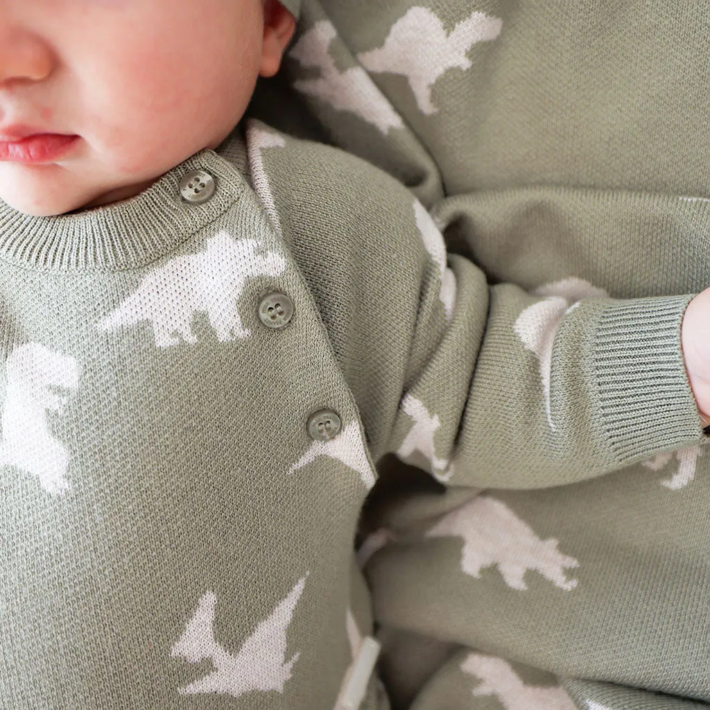 Posh Peanut Poshosaurus Kimono Sweater, Legging & Beanie Set