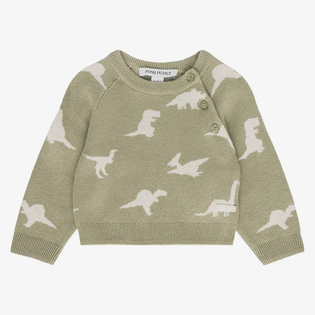 Posh Peanut Poshosaurus Kimono Sweater, Legging & Beanie Set